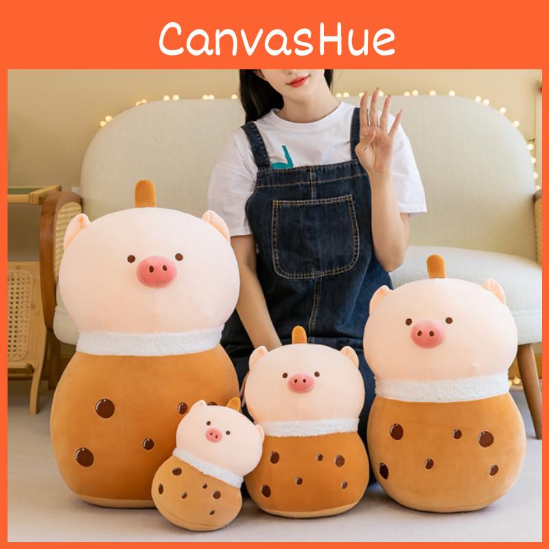Big Brown Plush Pig Doll Toy For Kids, Creative Gift Idea With Pp Cotton Material