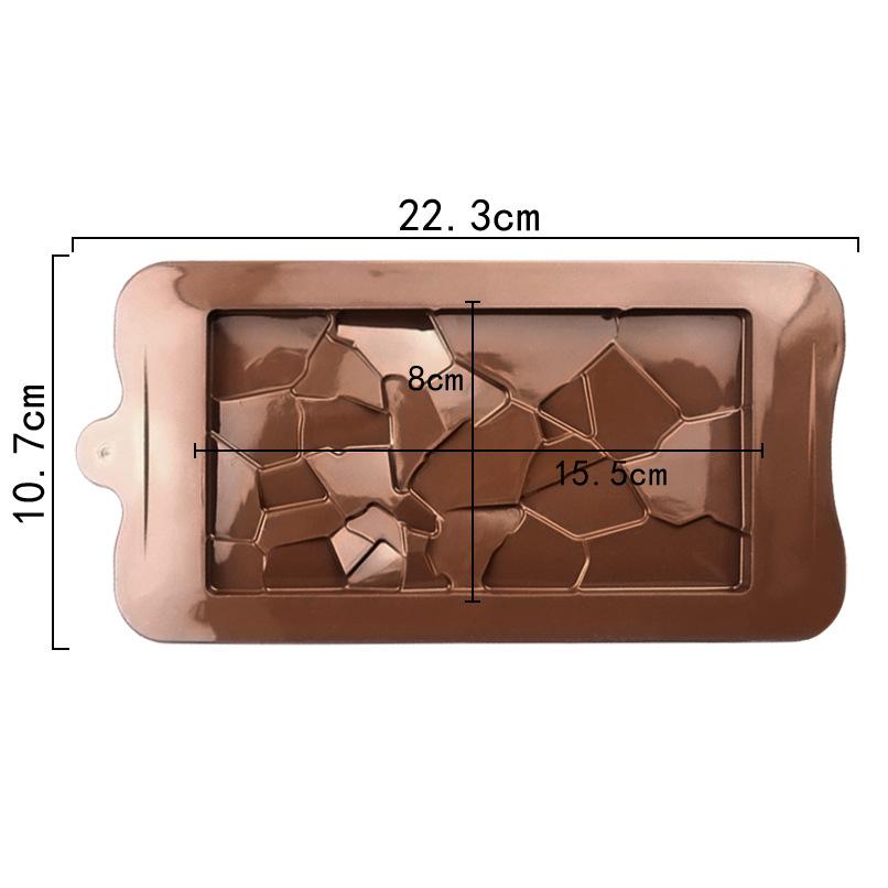 Silicone Chip Shape Chocolate Chip Mold Waffle Pudding Baking Tool Mold Clever Baking Tool Cake Decoration