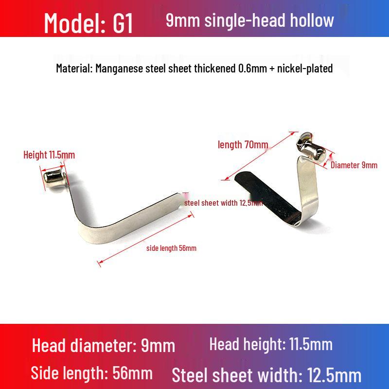V-Shaped Spring Clip Buckle for Telescopic Tube and Tent Stroller Positioning