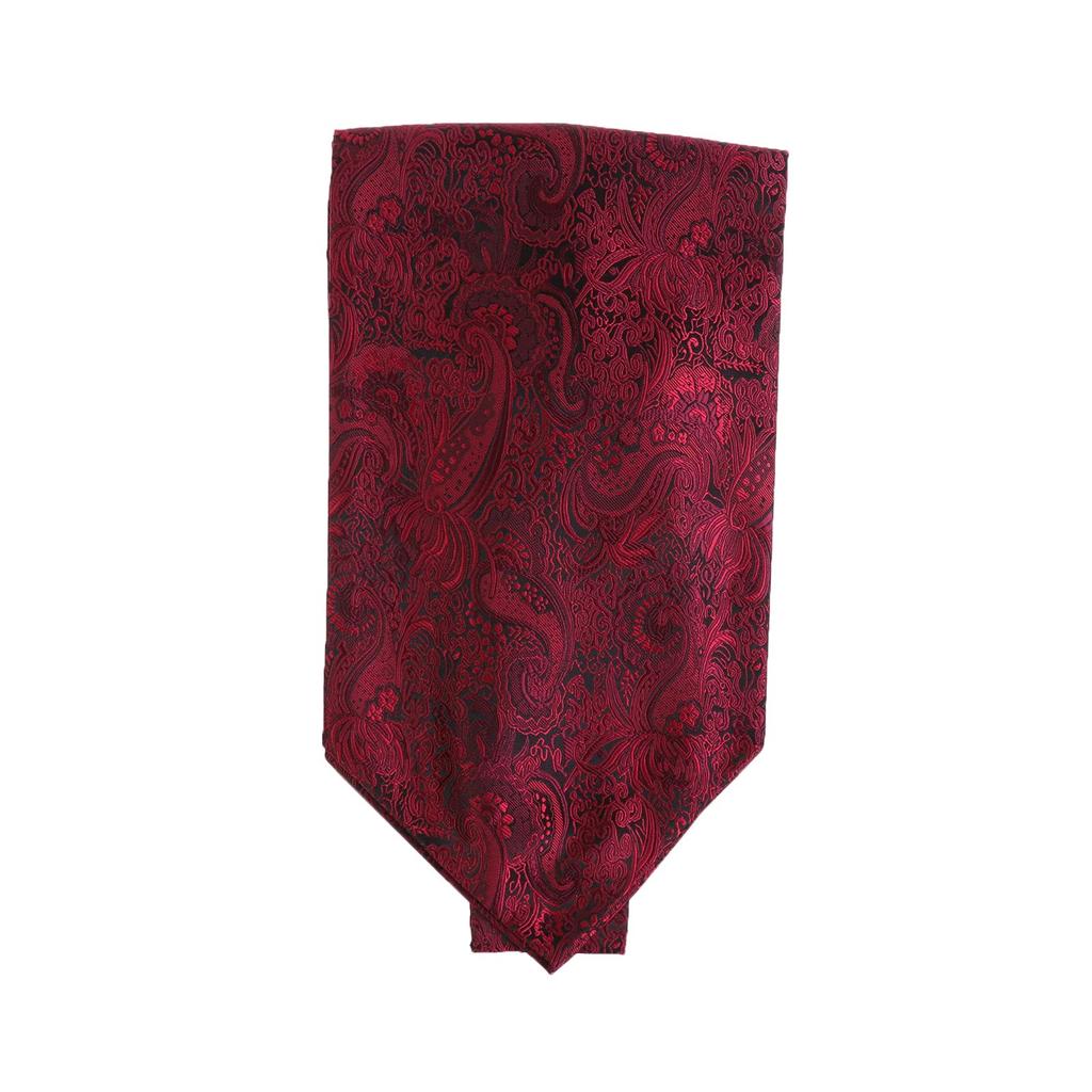 [Xiang Ru] Ascot Tie, Necktie, Party, Father's Day, Wedding, Gift, Party, Business, Workplace, Washable, Commuting, Formal, Stylish, Floral Pattern,
