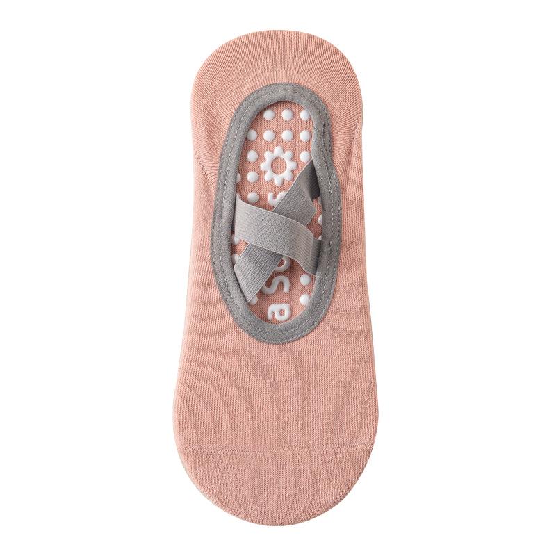 Women's Non-Slip Silicone Yoga & Pilates Socks - Breathable, Sweat-Absorbent, Backless Design