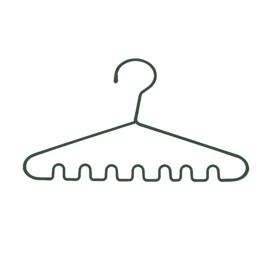 Storing 2 Colors Practical Multi-grid Design Multi-port Support Hangers Clothes Rack Clothes Rack