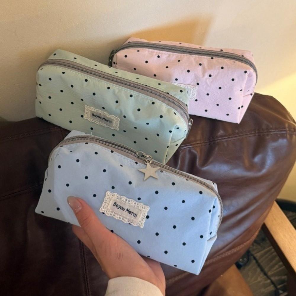Large Capacity Pen Bag Zipper Cosmetic Bag Versatile Pencil Case  Daily Commuting