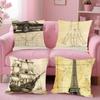 Da Vinci Inspired Sketches Pillow Case Anti-Dustmite Pillowcase Invisible Zipper Silky Short Plush Sofa Cushion Cover
