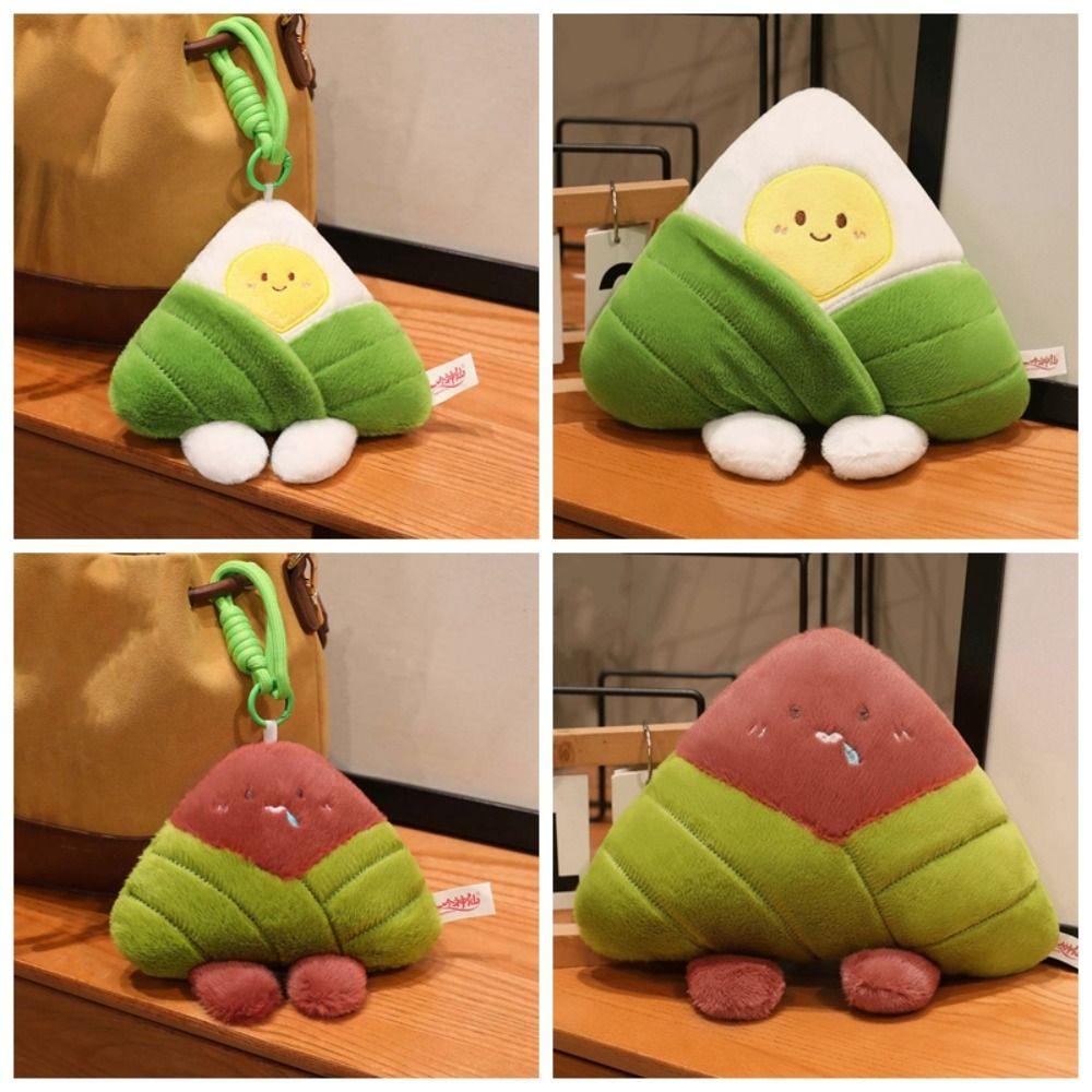 Ultra-Soft Velvet Cartoon Zongzi Plushie Dragon Boat Festival Doll Bedside Comfort Toy
