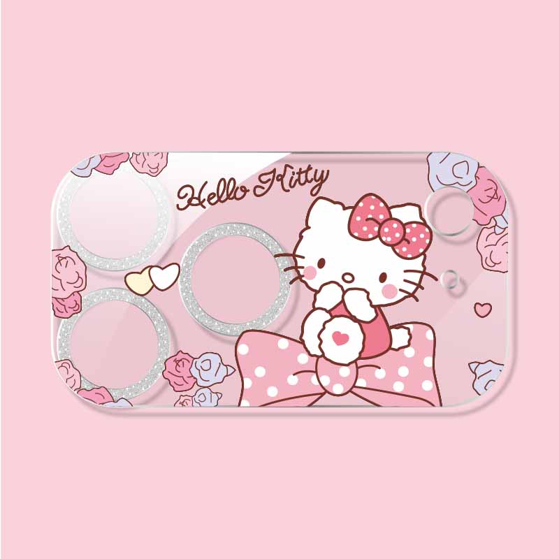 

Прозрачная блестящая корейская милая мультяшная бабочка котенок кошка Защита камеры для iPhone 17 16 15 14 Pro Max Усиленная противоударная защитная пленка из закаленного стекла для объектива iPhone 17 Pro Max чёрный