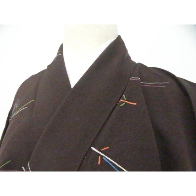 Recycled Kimono Fine pattern Matsuba Kimono Length approx. 165cm Sleeve length approx. 66cm 26z05-2410 [Recycled] IDnet