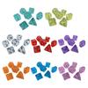 Mini Polyhedral Dices Set Clear Multi-Sided Acrylic Dices Tiny Role Playing Table Game Dices Portable Small Decoration
