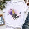 Crazy Bird TShirt Parrot Bird Print Small Fresh Womens Base Tshirt Tide T Top Woman Tops  Oversized T Shirt  Graphic Tshirts