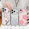 Colorful Floral Pattern Diamond Case For iPhone 17 Pro Max Funda iPhone 16 15 14 13 Pro Max Clear TPU Silicone Soft Cover