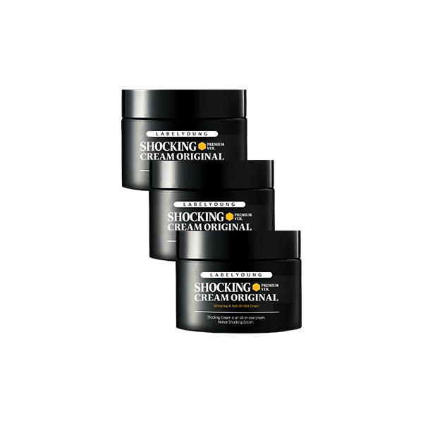 Shocking Cream Original 100g x 3/Whitening, Wrinkle-Improving, Elasticity-Moisturizing Cream/Propolis Shocking Cream Premium Cream