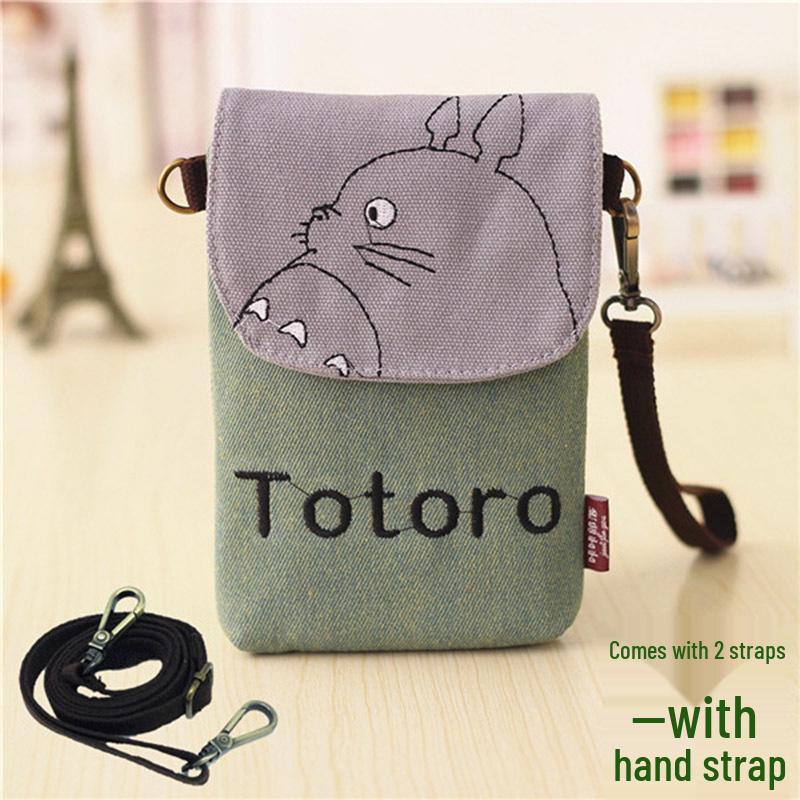 6" Rankinė per petį telefonui - Moteriškas medžiaginis pakabukas ant kaklo ir piniginė monetoms iPhone 7 Plus