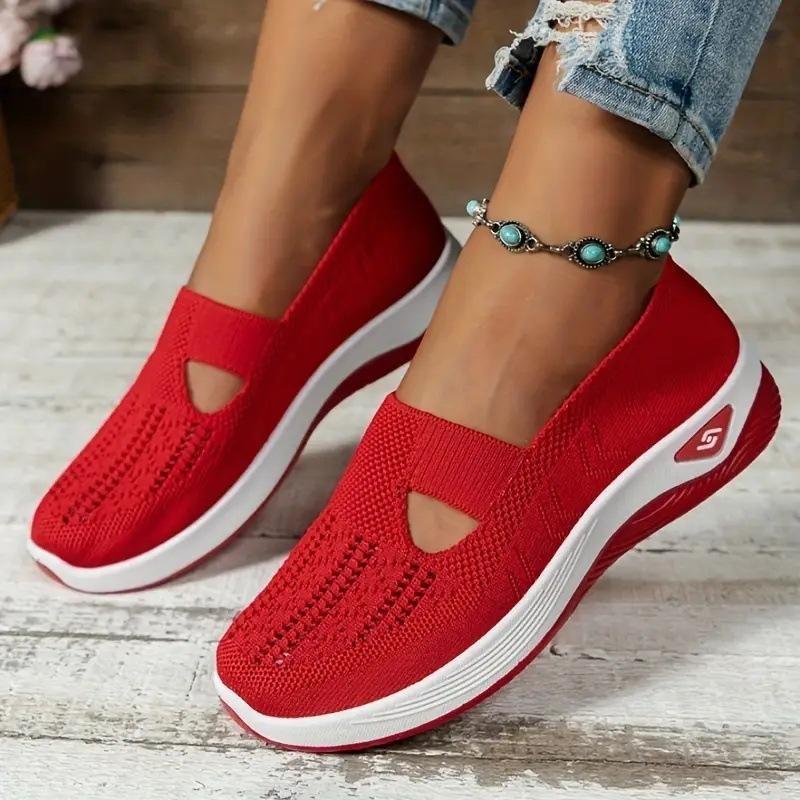 Summer Women's Sneakers Breathable Slip On Walking Shoes Mesh Low Top Womens Vulcanized Shoes Soft Sole Lightweight Women Shoes