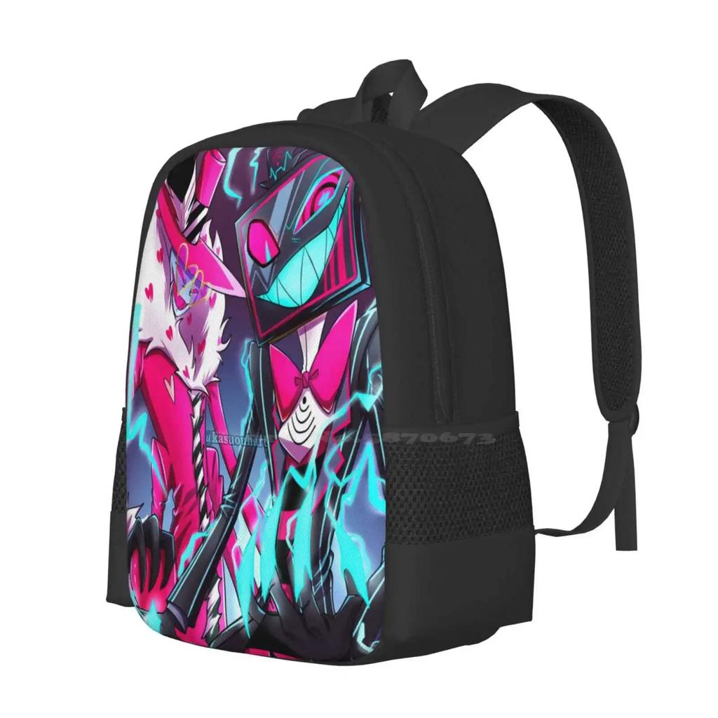 And Vox Fashion Pattern Design Travel Laptop School Backpack Bag Devil Tv Demon Fanart Valxvox