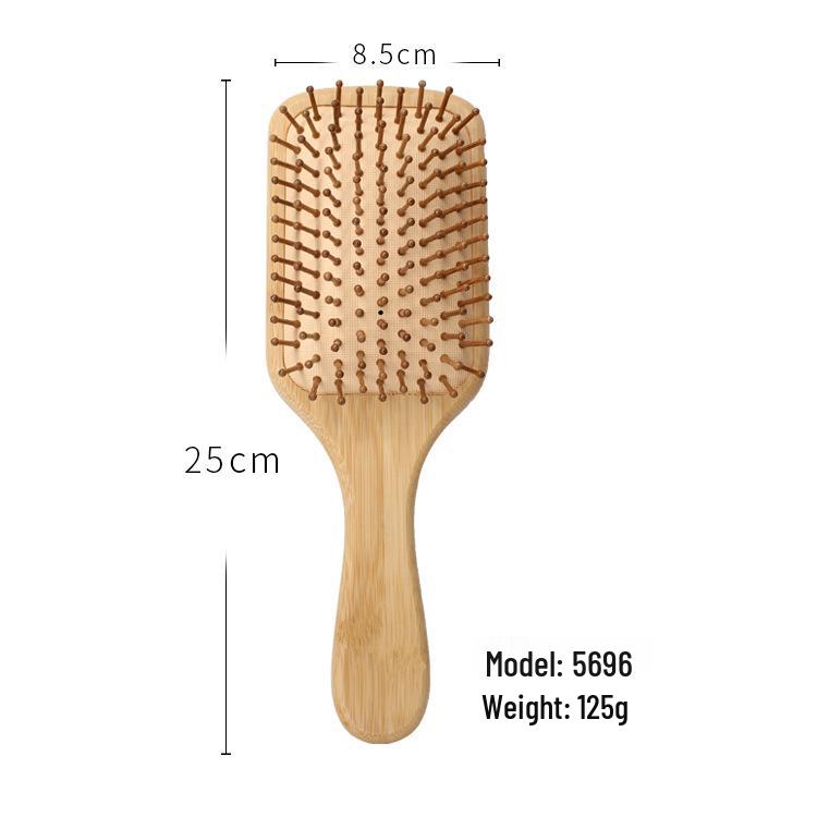 

Большая бамбуковая подушечная щетка: Антистатическая, массажная, разглаживающая расческа для ухода за волосами 120 pieces
