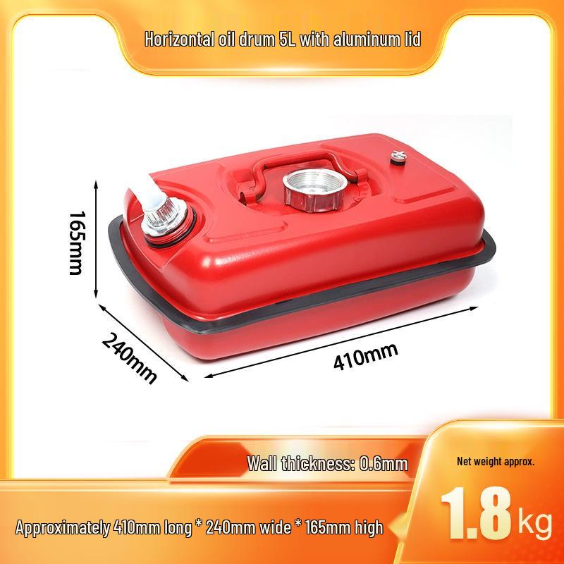 Horizontal Portable Thickened Fuel Drum - 5L/10L/20L for Gasoline & Diesel