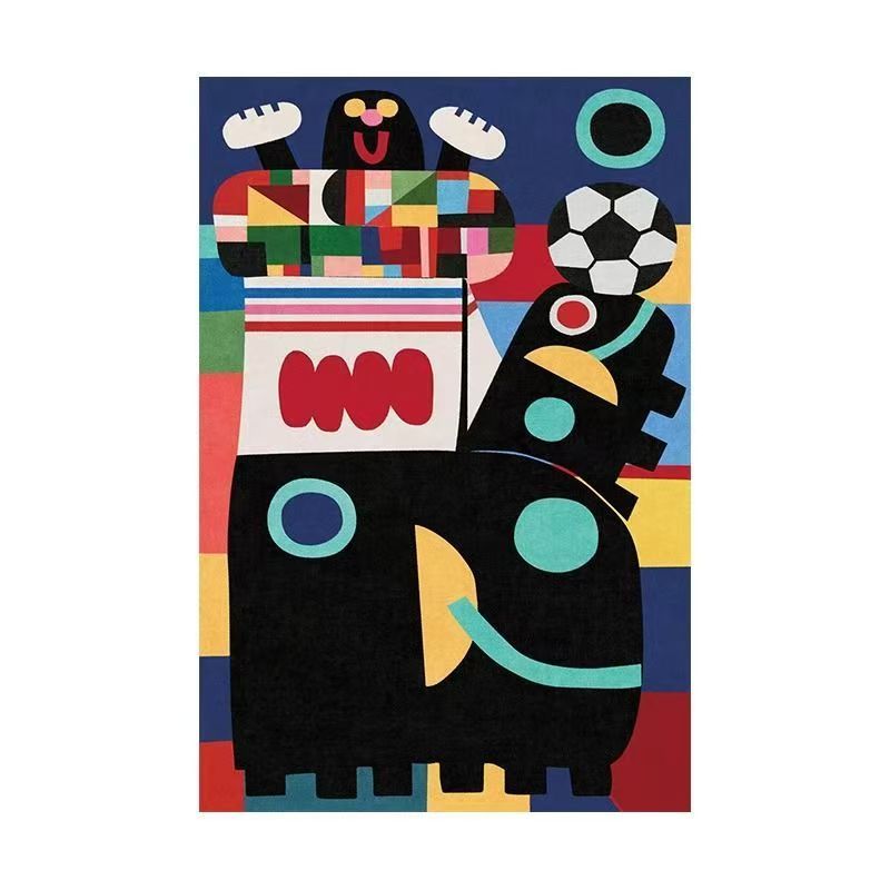 

Abstract Carpet Living Room Art Irregular Color Home Bedroom Bedside Mat Easy To Care Cloakroom Coffee Table Rug Tapis 100*160cm