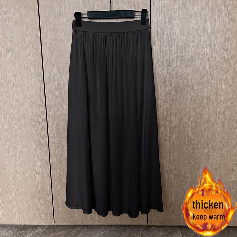 Hanfu nou pentru femei 2024, fustă cu față de cal: Fustă lungă trendy în stil chinezesc pentru purtare zilnică și navetă