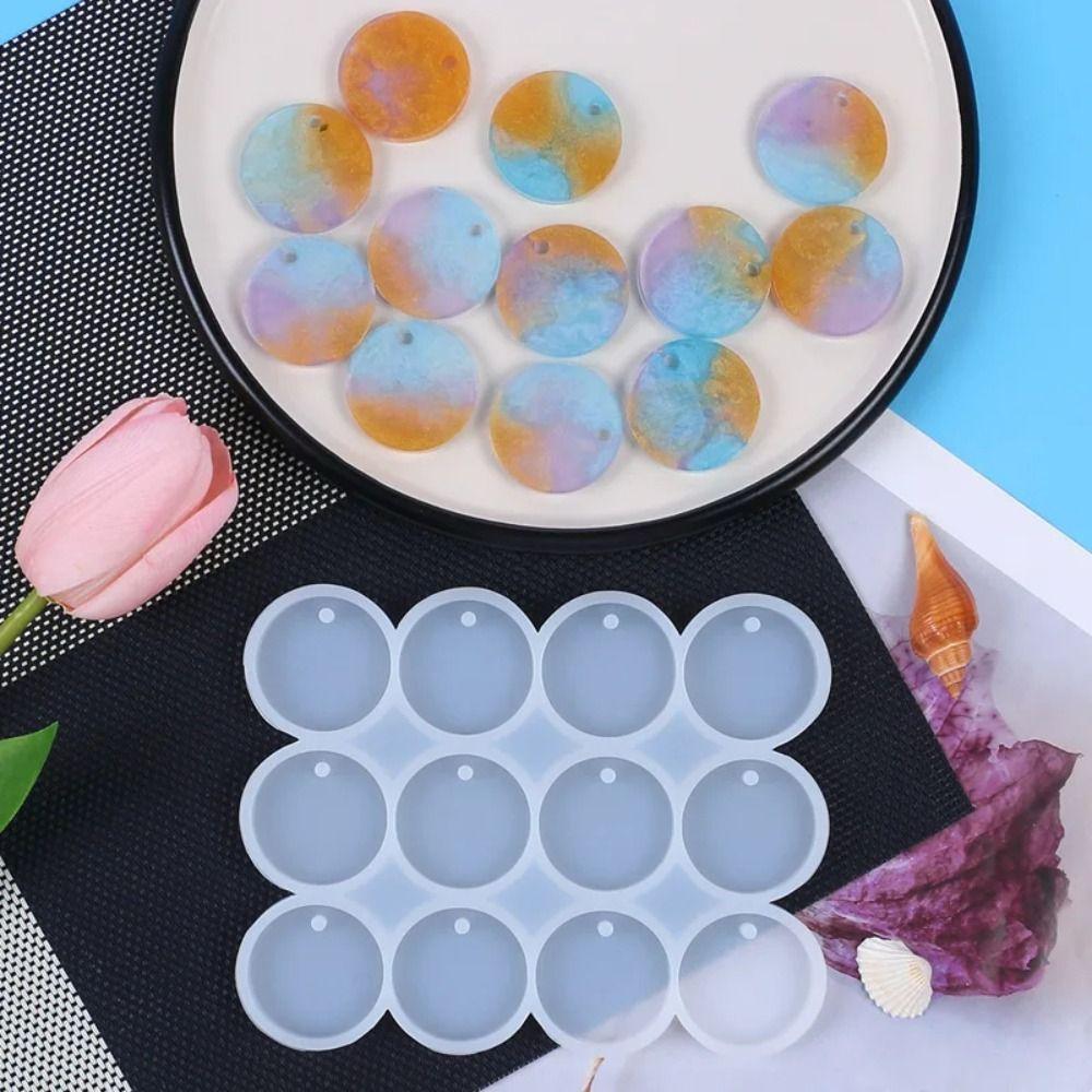 

Silicone Mould Earring Mold Round Epoxy Resin Mold Pendant Jewelry Mold Jewelry Making Style C