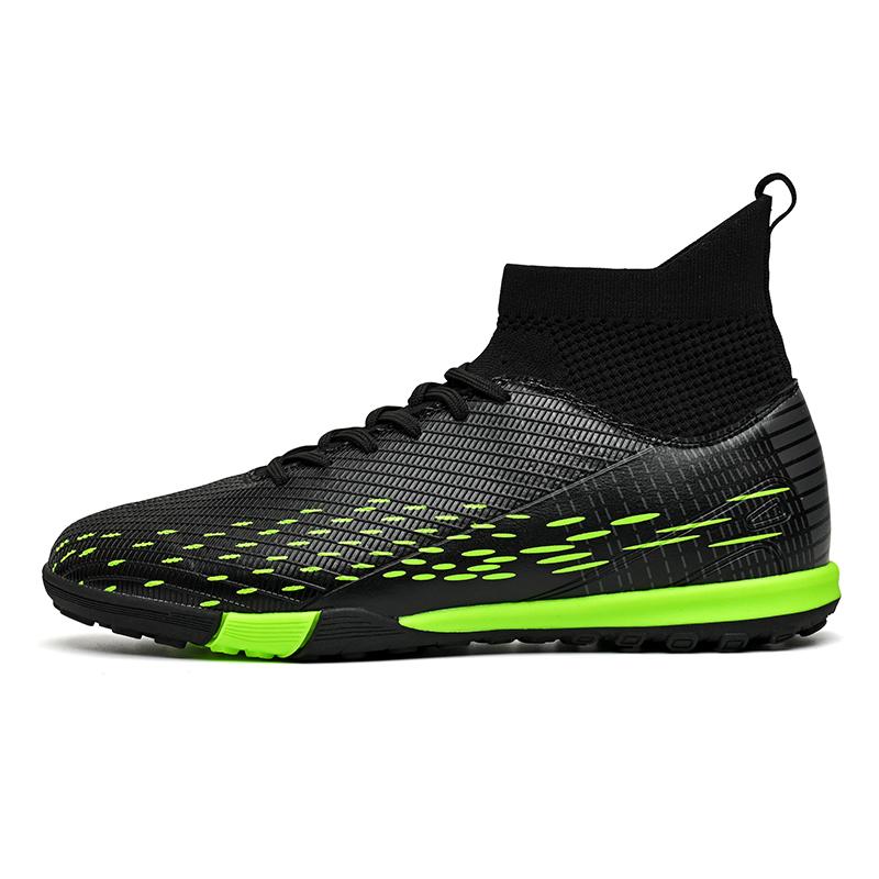 35-45Kids Soccer Shoes  Adult Large Fashion Long Nail High Top Football Shoes Football Training Sneakers