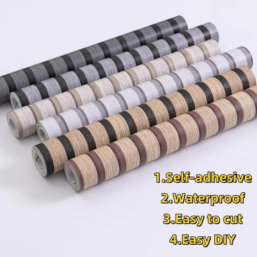 Grille Wallpaper Self-adhesive Wallpaper Wall Sticker Instant Peeling and Paste 3 Lengths to Choose from for TV Background, Bedr