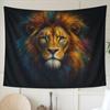 Colorful Lion Tapestry Abstract Art Background Cloth Living Room Personalized Light Luxury Decoration Room Decoration