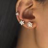 2021 Minimalist Rhinestone & Pearl Ear Cuff Set: Star, Leaf, Flower, Geometric Non-Piercing Zircon Studs
