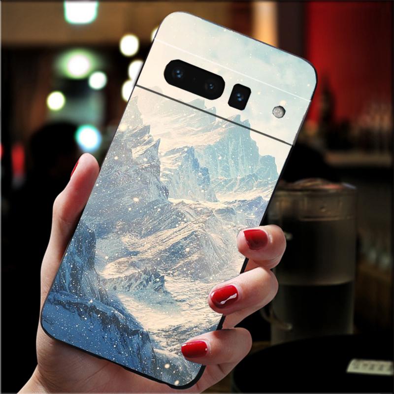 

Phone Case For Google Pixel 10 Pro XL 9 Pro XL 9A 8 7 6 Pro Pixel 8A 7A 6A Pixel 8 7 6 5 Snow Mountain Nature Sceneary Art Google Pixel 5