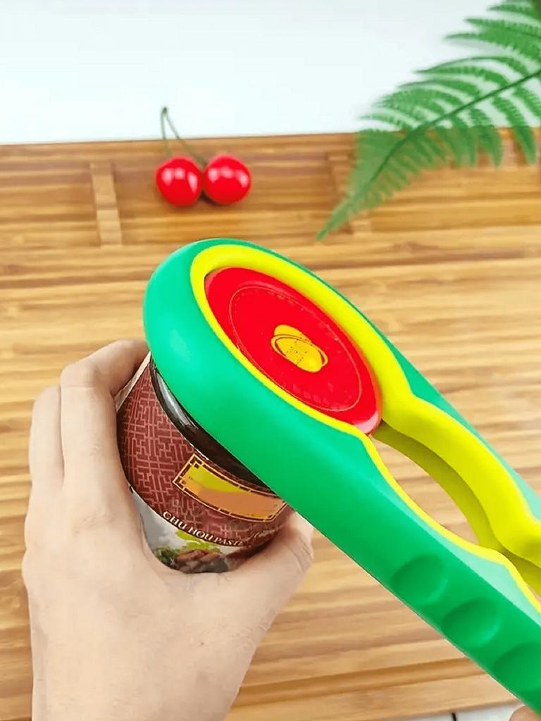1pc Multifunctional Lid Opener, Four In One Twist Lid Opener, Labor-saving Kitchen and Daily Necessities Bottle Opener
