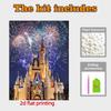 Disney Pearl Painting Set A Pearl Castle Under Fireworks Exquisite and Sparkling Artwork Perfect for Home Wall Decoration and Handmade Gifts
