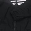 adidas Originals Arbeitskleidung Vorne Großes Logo Print Reißverschluss Sportjacke Damen Jacke Schwarz HC7056