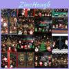 Vibrant Christmas Wall Window Sticker Set Featuring Santa Claus For Festive Home Decoration