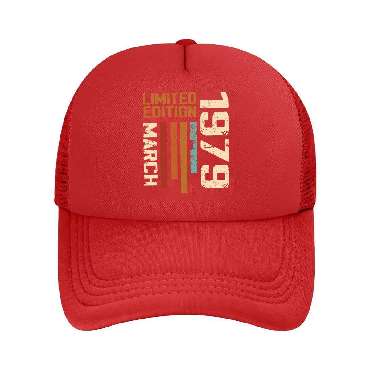 1979 Limited Edition Retro Year Mark Vintage Aesthetic for Nostalgic Fashion Fans Mesh Baseball Cap One Size