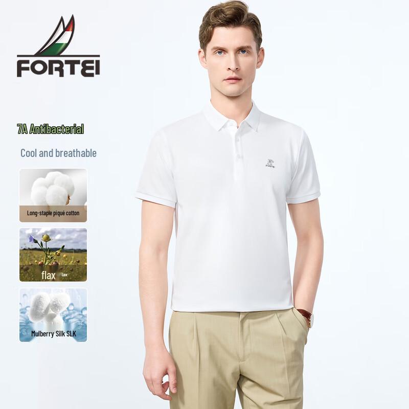 

FORTEI Men s Business Casual Polo Shirt 2XL