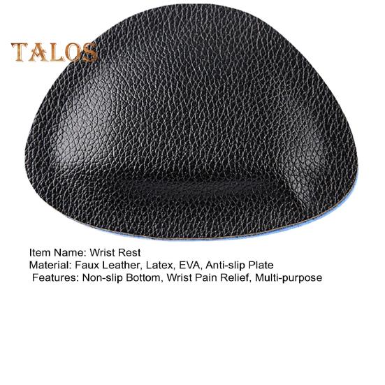 Handgelenkauflage aus Kunstleder Rutschfeste Unterseite Ergonomische Maus Tastatur Kalligraphie-Übung Laptop Computer Tippen Schmerzlinderung Handgelenkstützkissen