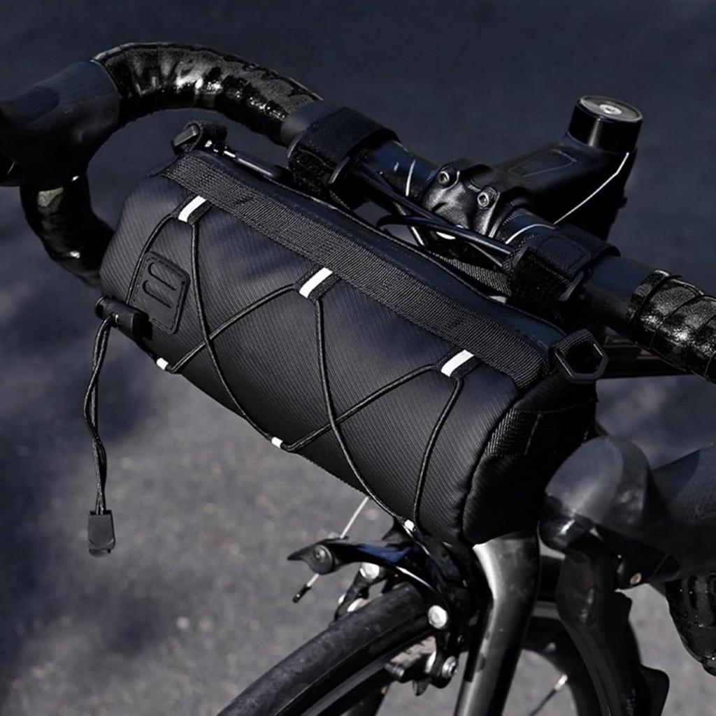 Dtnw Bicycle Handlebar Bag Waterproof Portable Bicycle Organizer - Multi-function Accessories for Large Capacity