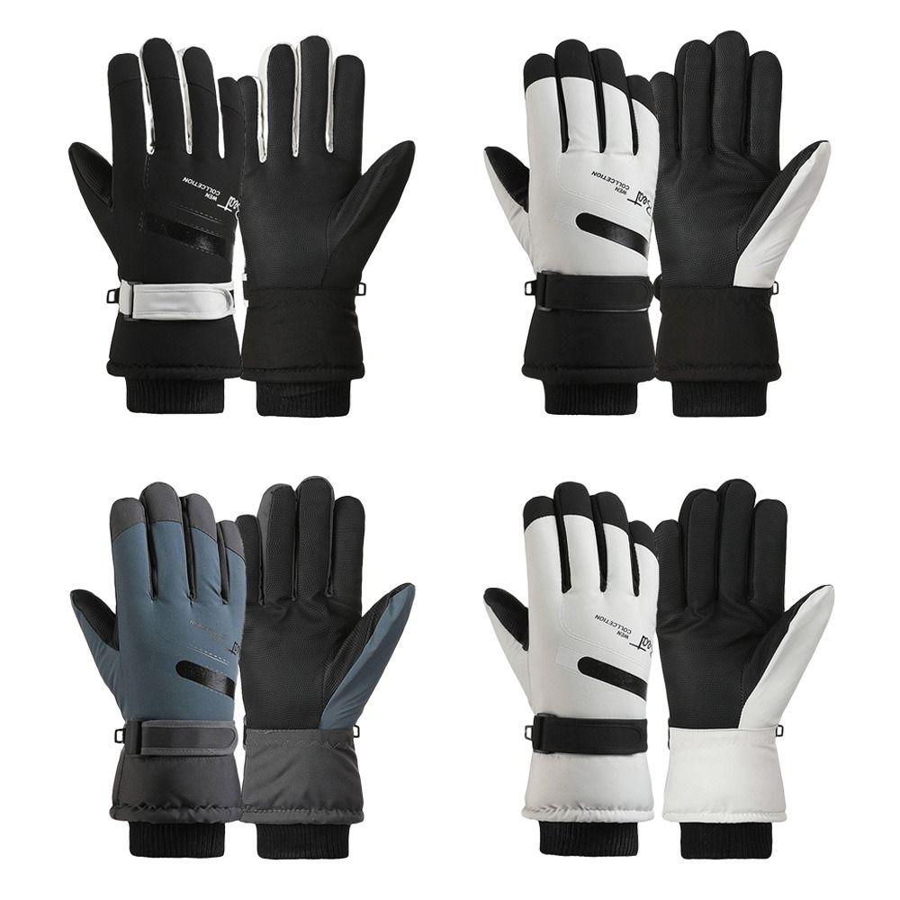 Verdickte Thermische Snowboard Ski Handschuhe Futter Fleece Radsport Handschuhe Mode Winterhandschuhe Angeln