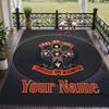 Custom Text Printed Rug Guns N’ Roses Non Slip Floor Carpet For Home Room Decor