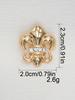 10Pcs Beautiful  Shank Buttons Zinc Alloy Flower Shape Buttons Women'S Sweater Coat Accessories