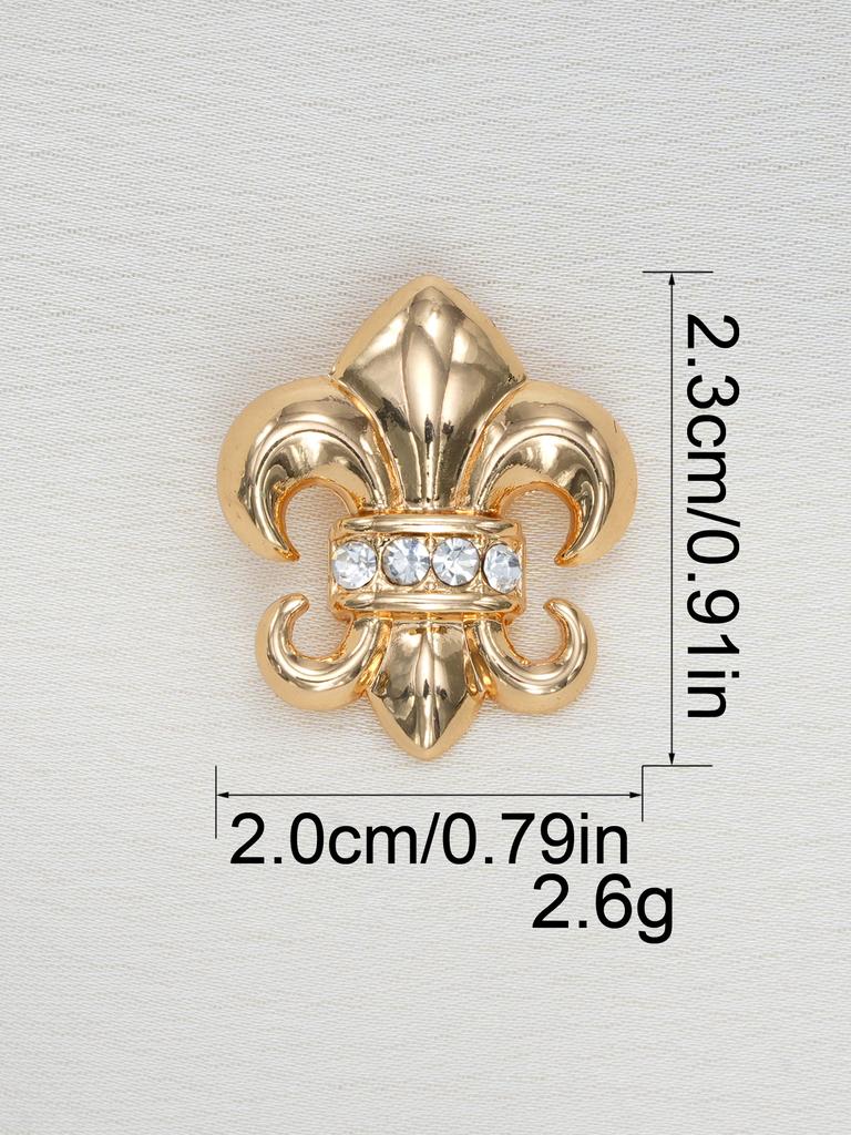 10Pcs Beautiful  Shank Buttons Zinc Alloy Flower Shape Buttons Women'S Sweater Coat Accessories