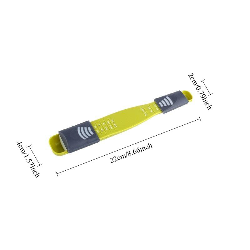Adjustable Measuring Spoon with Graduations Salt Milk Powder Graduations Spoon Kitchen Dual Head Design Meets Different Needs