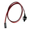 5 Pcs 50Cm 2 Pin Sw Pc Power Cable On/Off Push Button Computer Case Switch Wire