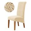 Velvet Chair Cover Stretch Dining Chair Cover Winter Warm Long Back Chair Cover Washable For Kitchen Home Hotel Wedding 1 Pcs