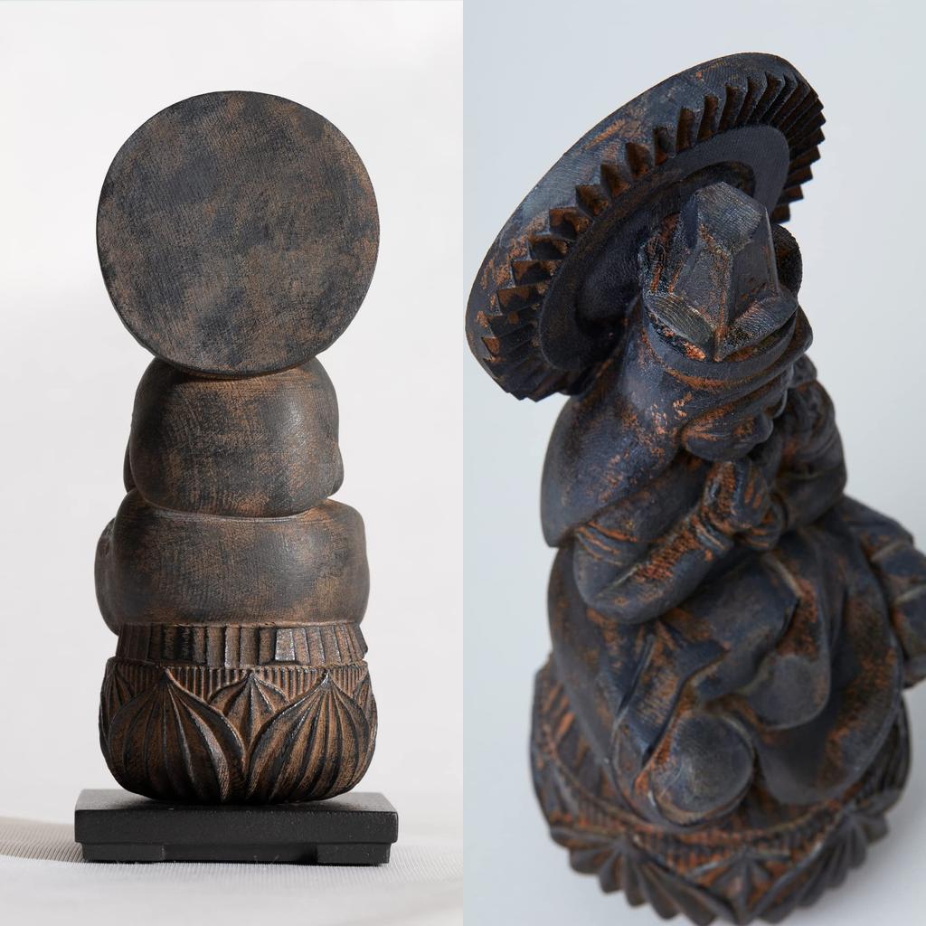 ISUM TanaCOCORO WOOD Dainichi Nyorai Mokuji Mokuji Wood Buddhist ISUM tw3535 [Palm] (Wooden Hinoki) - Buddha, Shonin, Carving, Statue, (Dainichi