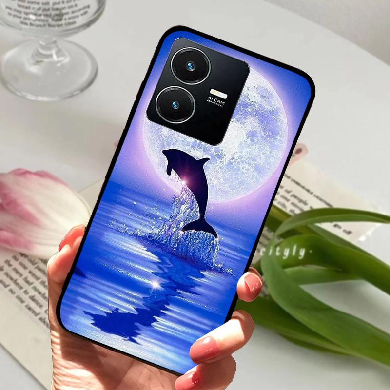 Pro Vivo Y22S 2022 Pouzdro Nárazuvzdorné Měkké TPU Silikonové Kryt Telefonu Pro Vivo Y22 Y 22 V2207 Y22S V2206 Funda Capa Kreslený Vivoy22