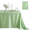 1 Pack Rectangle Tablecloth Stain Resistant Wrinkle Free Silkly Table Cloth, Satin Dining Table Cloths for Dining Room, Indoor