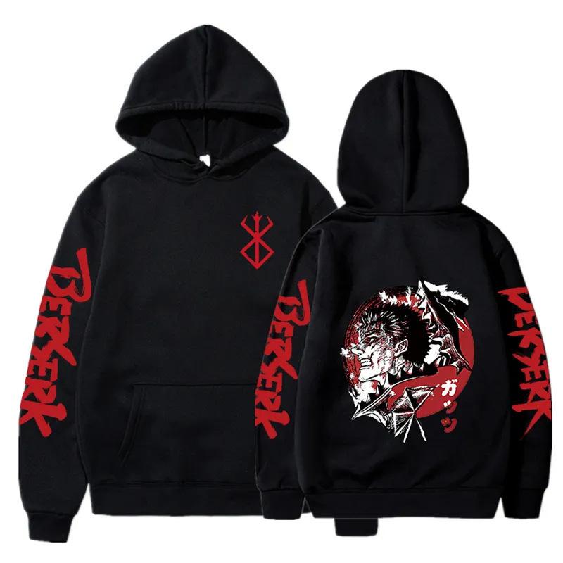 Anime Berserk Rage Anime Street Sweater, Street Tide Cotton Hooded Sweater