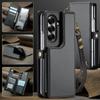 Premium Leather Case for Samsung Galaxy Z Fold 7 Fold6 Lanyard Card Holder Wallet RFID Blocking Protection Anti-drop Phone Cover