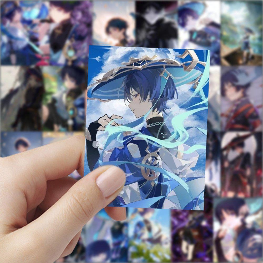 63PCS Wanderer (Genshin Impact) Stickers, Self-Adhesive Decorations for Handwritten Journals, Peripheral Stickers