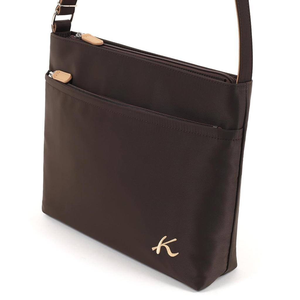 Crossbody Shoulder Bag au Lait 62671 [Kitamura] R-0702 Chocolate/Cafe [Brown]